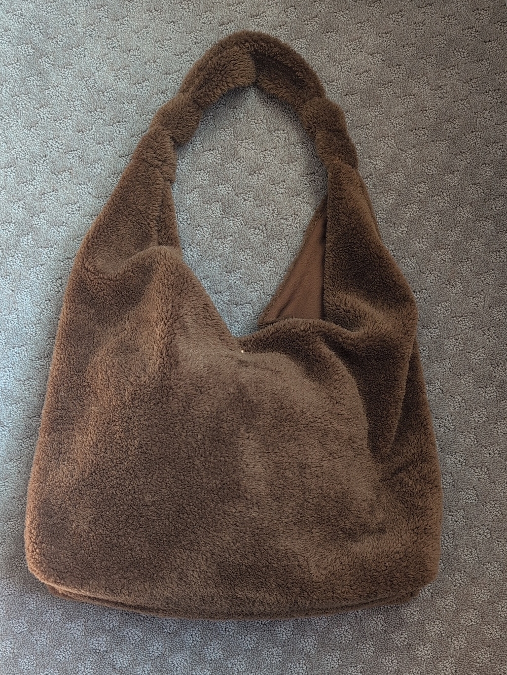 Anthropologie Love Knot Slouchy Bag Teddy Edition